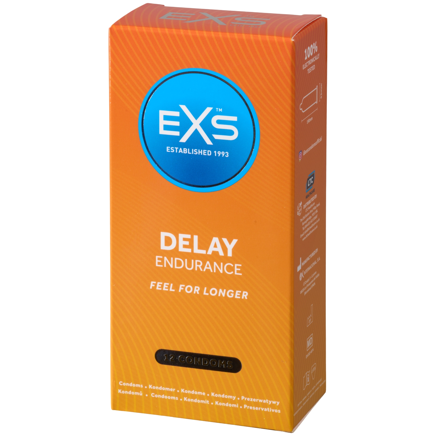 Exs Delay Kondomer 12 Stk - Clear