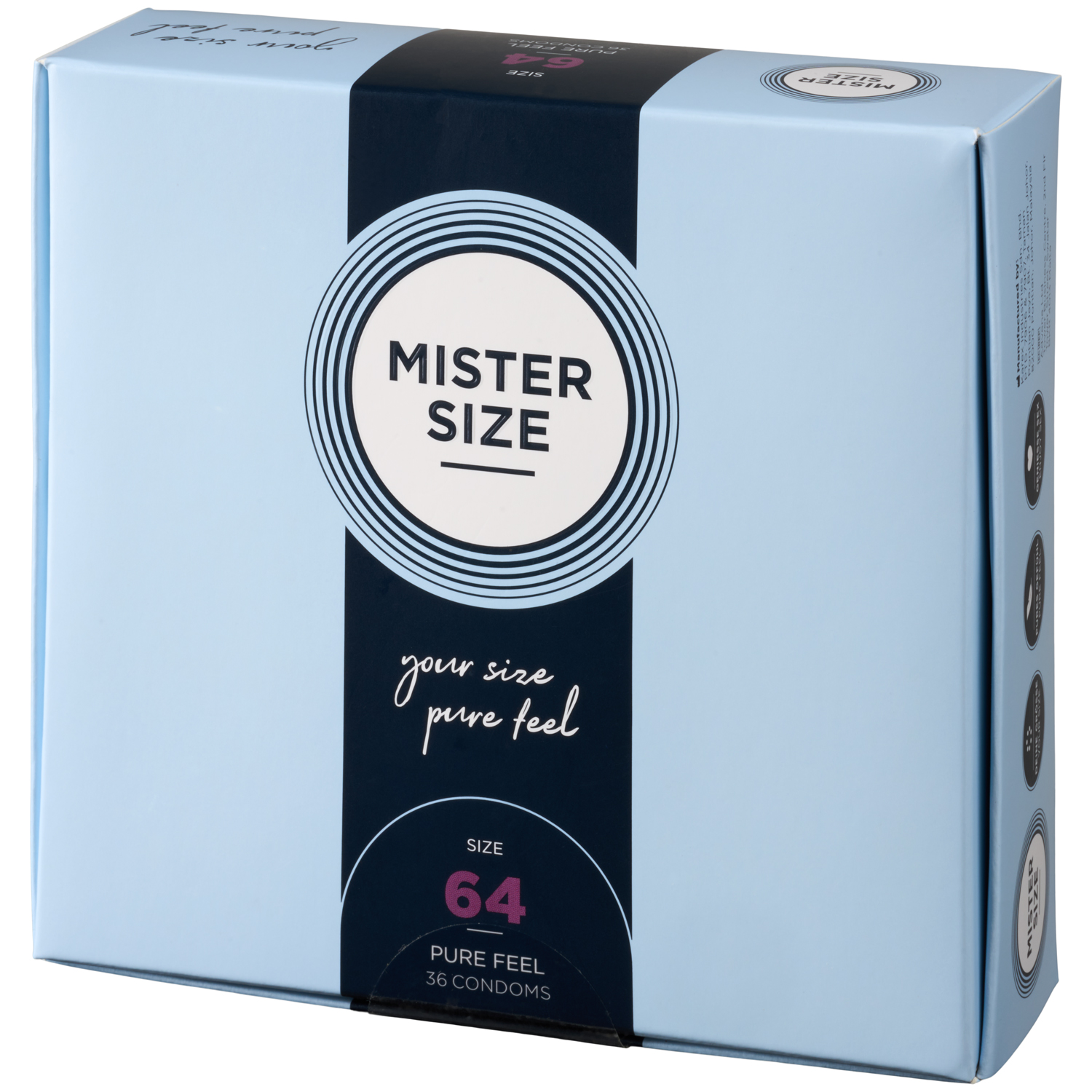 Mister Size Pure Feel Kondomer 36 Stk - Clear
