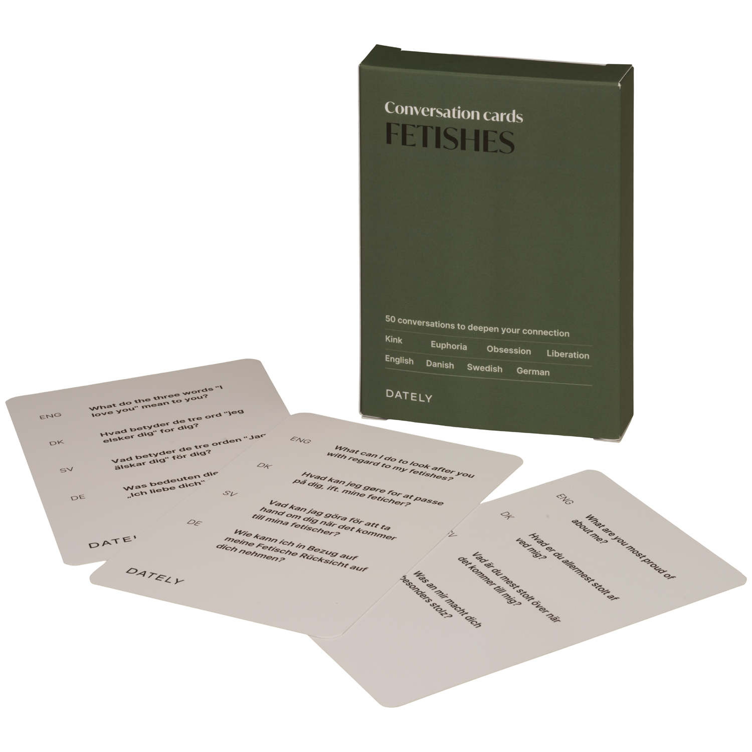 Dately Conversation Cards Fetish - White