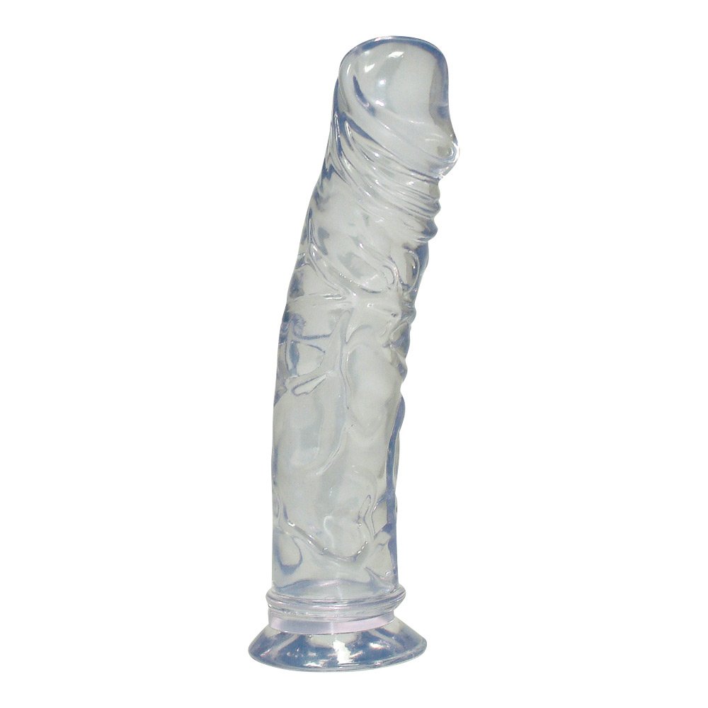 Crystal Clear Jelly Dildo Med Sugekop