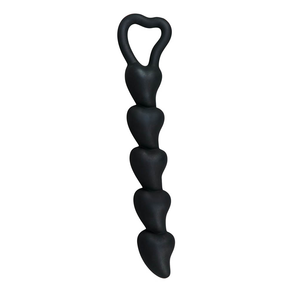 Black Velvets Anal Beads Sort Kæde