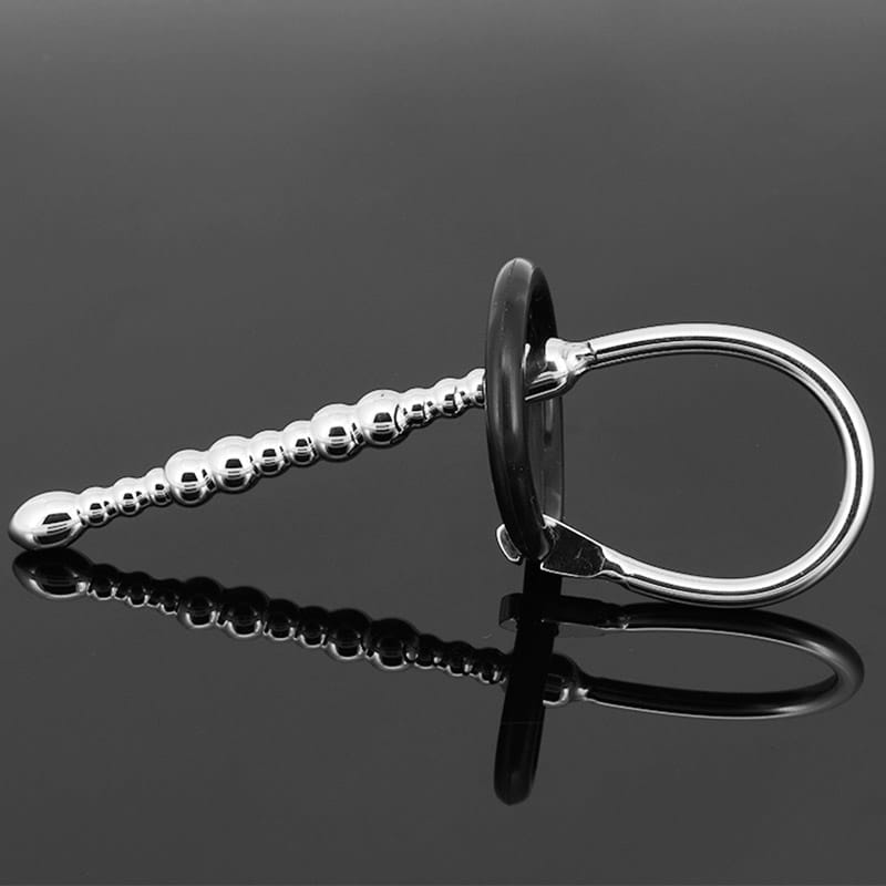 Bound Beaded Penis Plug