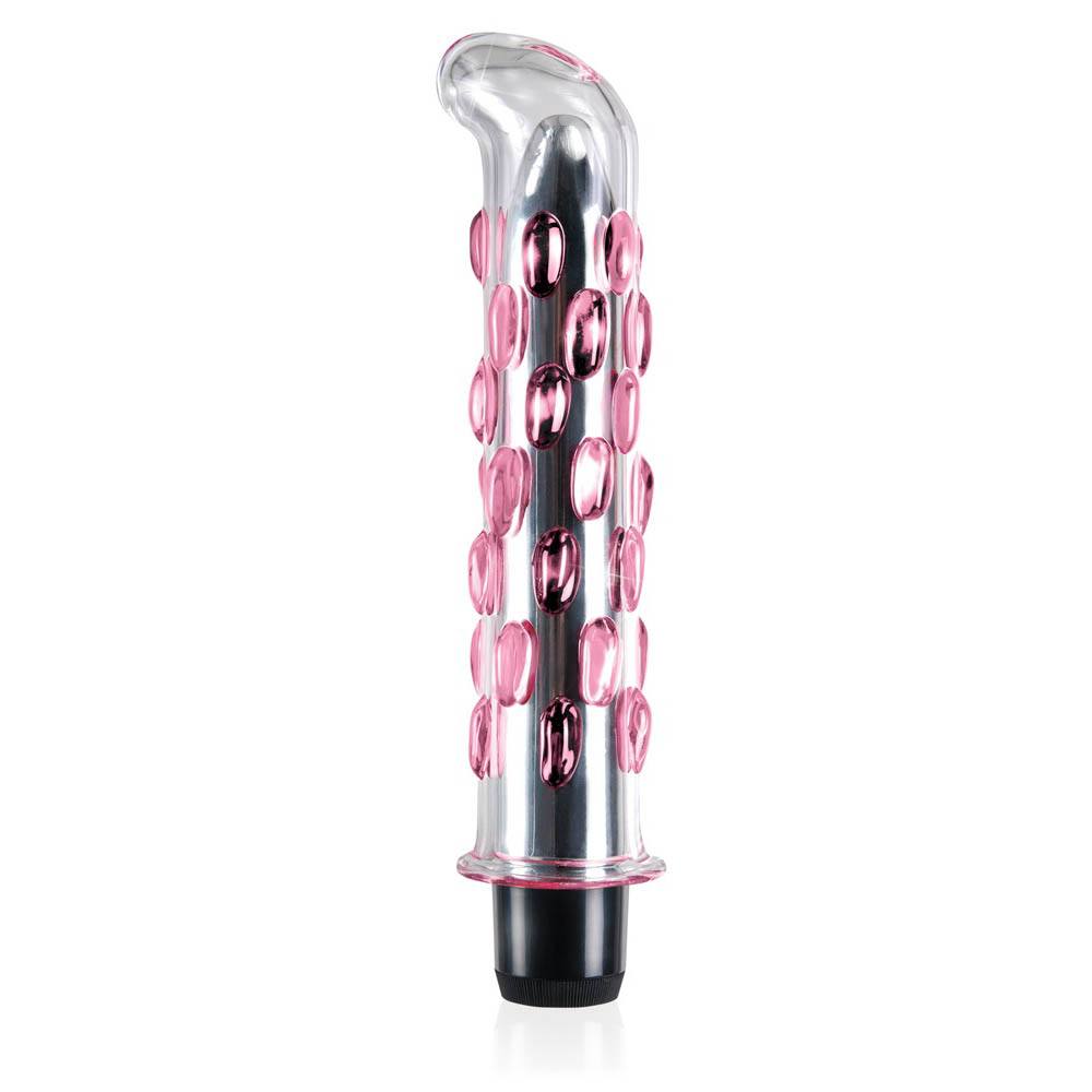 Icicles No 19 Pink Glas Dildo Med Vibrator