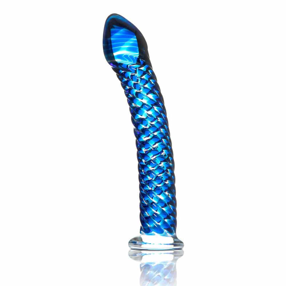 Icicles No 29 Blå Glas Dildo