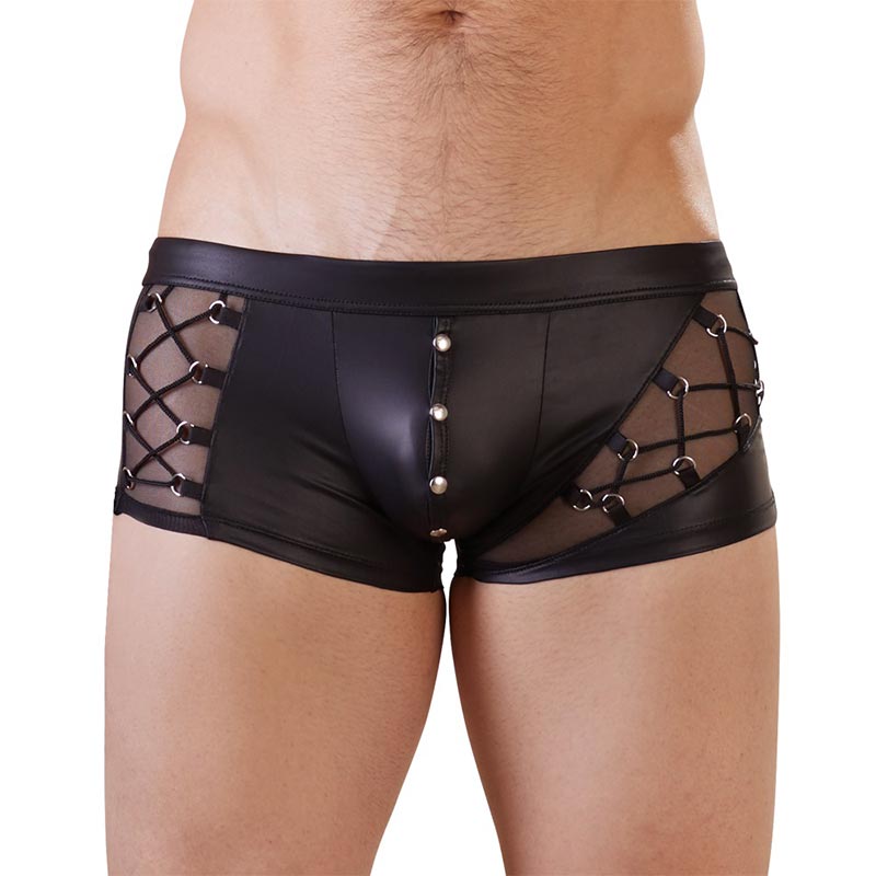 Nek Lenny Wetlook Boksershorts Sort - Xl