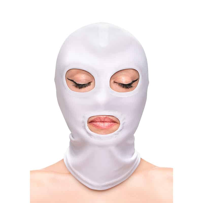 Ns Novelties Fetish  Fashion Eyes  Mouth Hood - Hvid