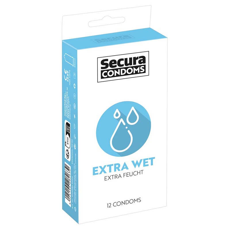 Secura Condoms Extra Wet Kondomer 12 Stk