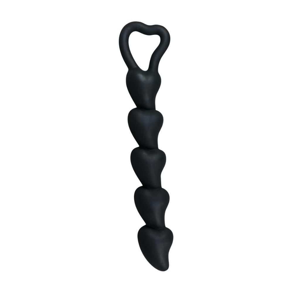 Black Velvet - Silikone Analstav Med Hjerteform