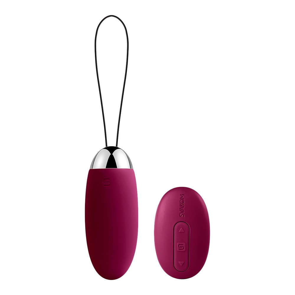 Svakom - Elva æg Vibrator M Fjernbetjening-bordeaux
