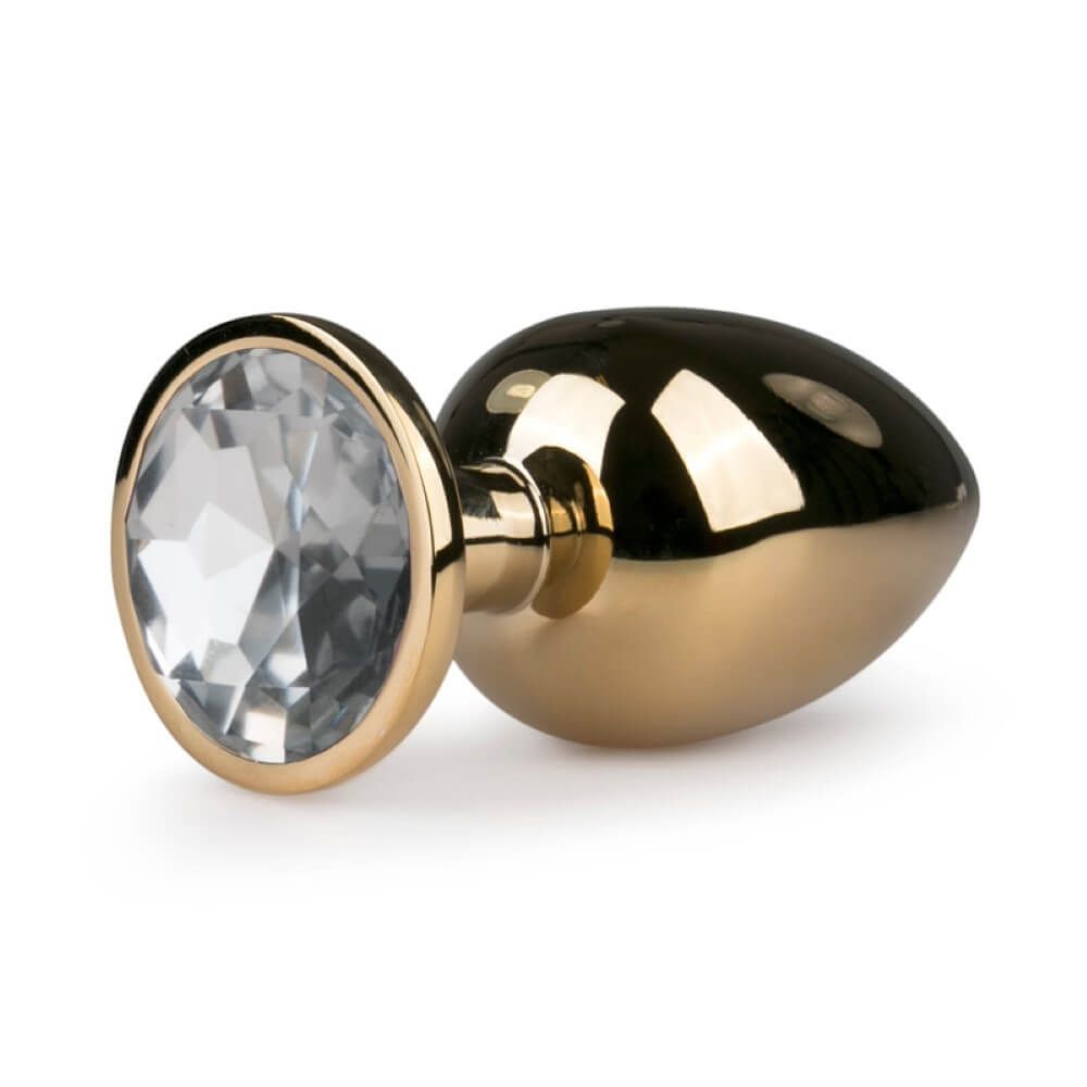 Butt Plug I ?guld? Med Smykkesten