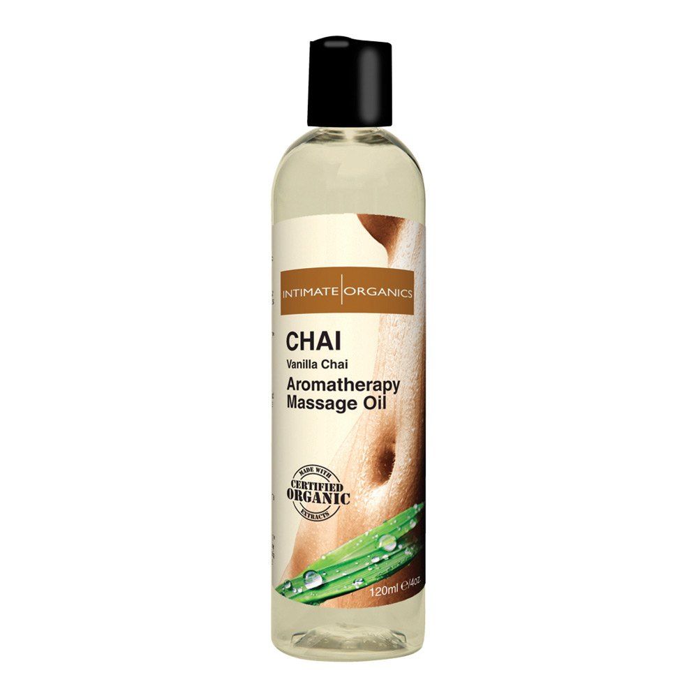 Intimate Organics Aromatherapy  -  Massageolie Med Duft - Chai - 120 Ml