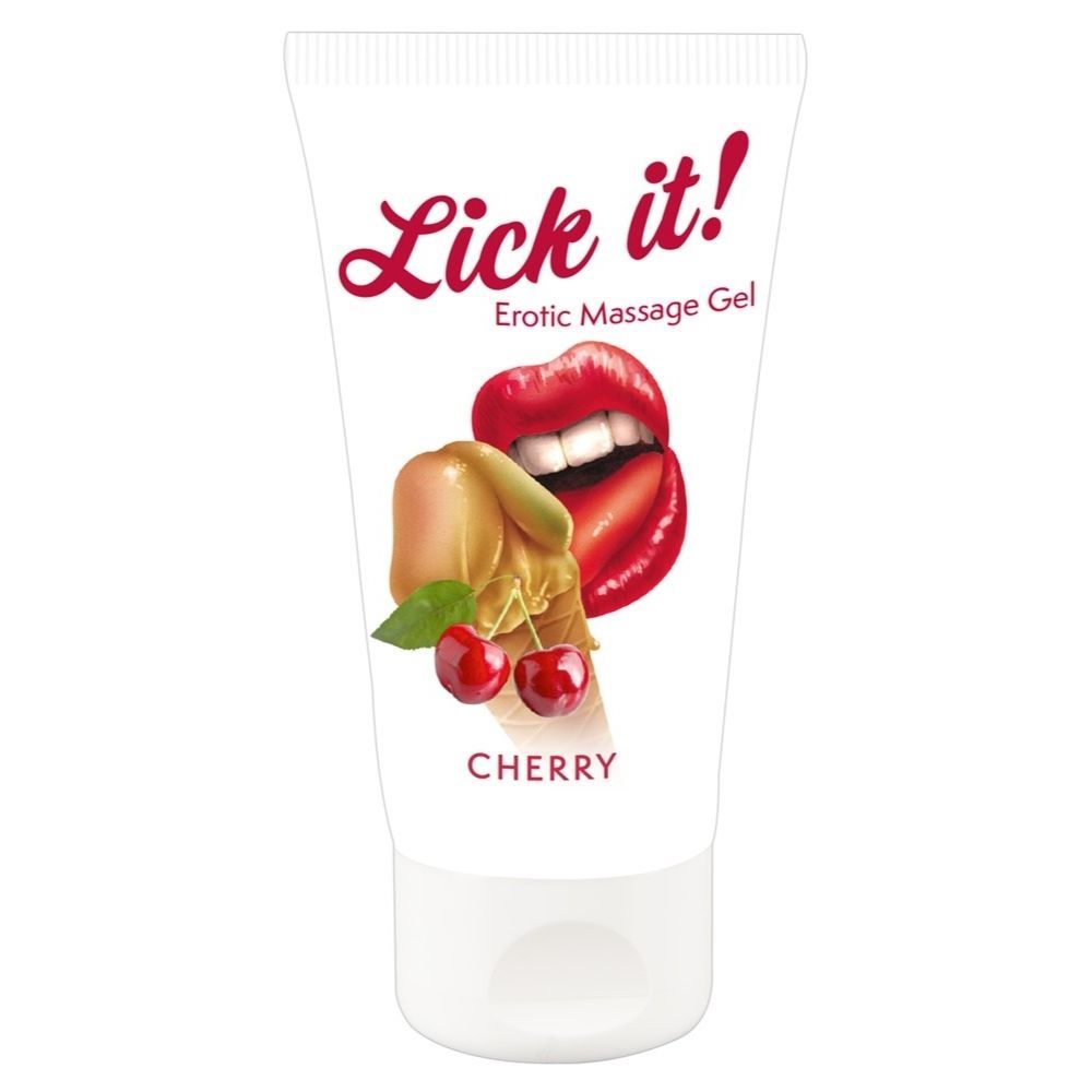 Lick It Erotic Massage Gel-kirsebær