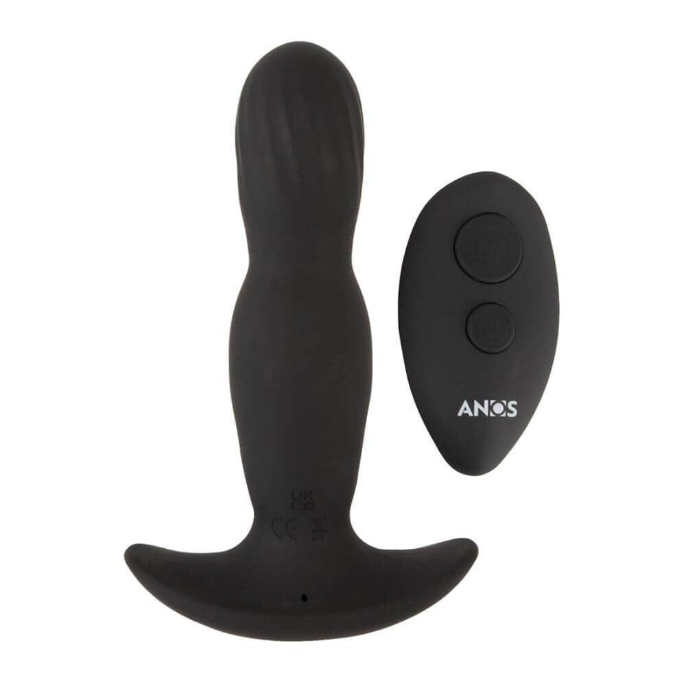 Anos Rc Inflatable Massager - Oppustelig  Vibrerende Anal Plug