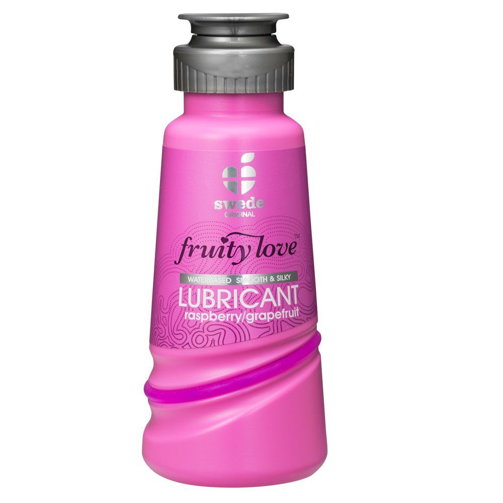 Swede Fruity Love  -  Vandbaseret Glidecreme - Hindbærgrape