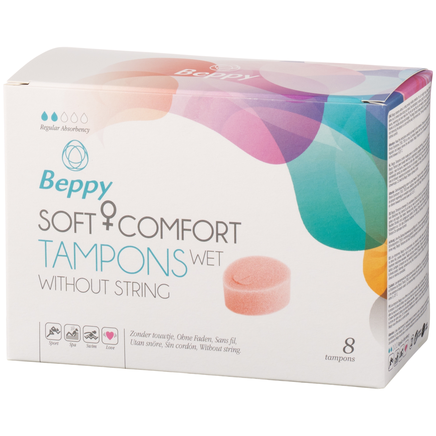 Beppy Soft  Comfort Tampons Wet 8 Pcs - Pink