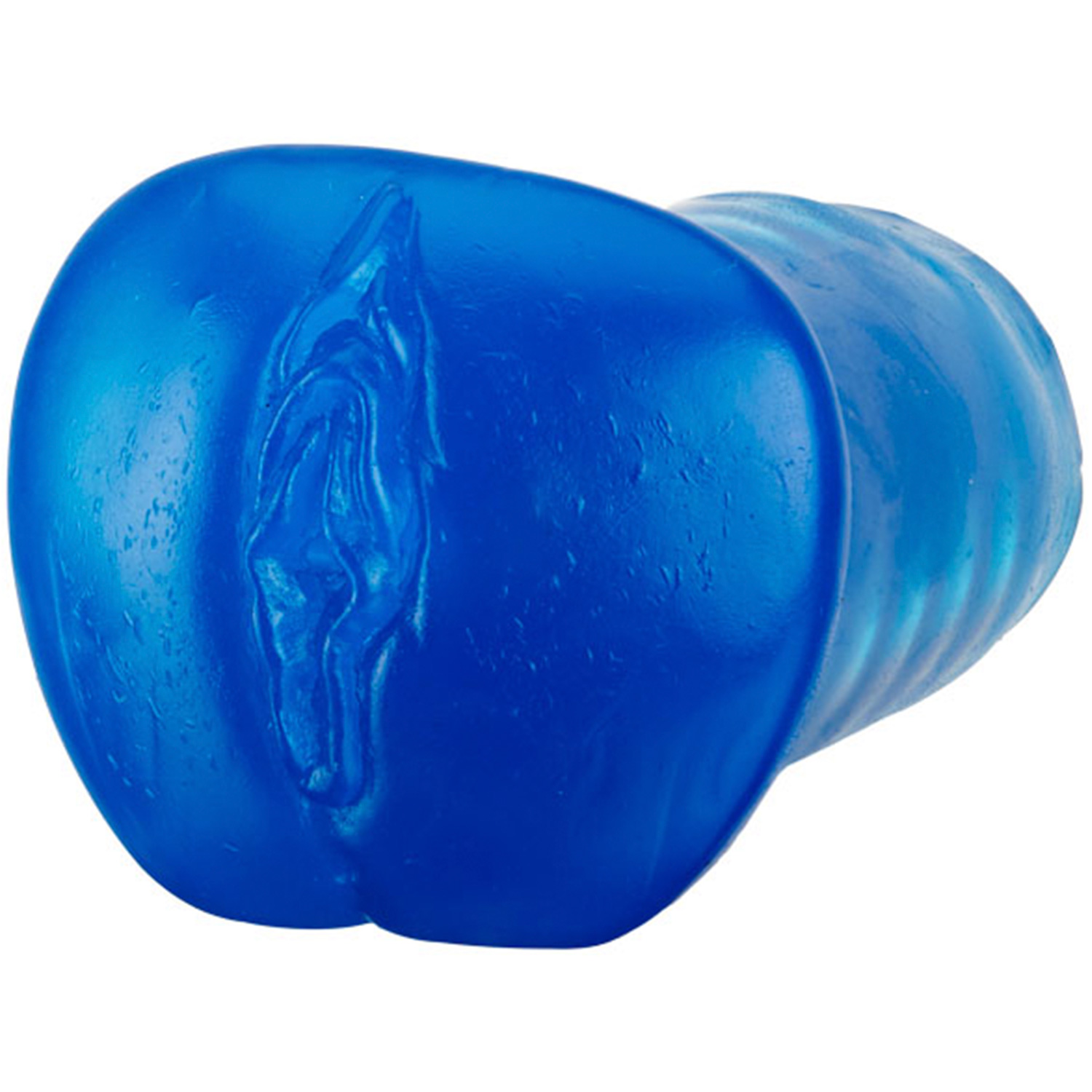 Basic Essentials Beaded Masturbator - Blue