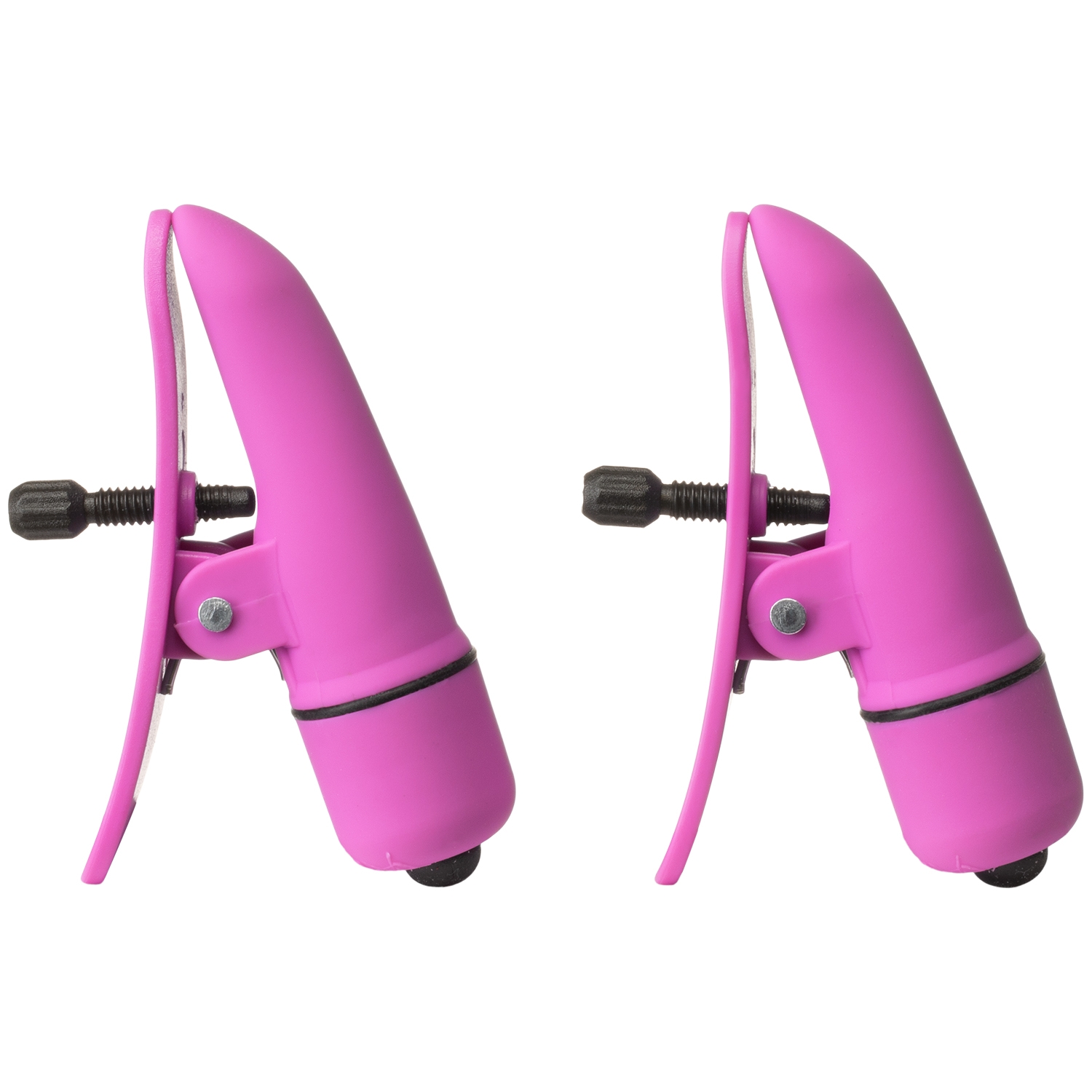 Calexotics Brystklemmer Med Vibrator - Rose