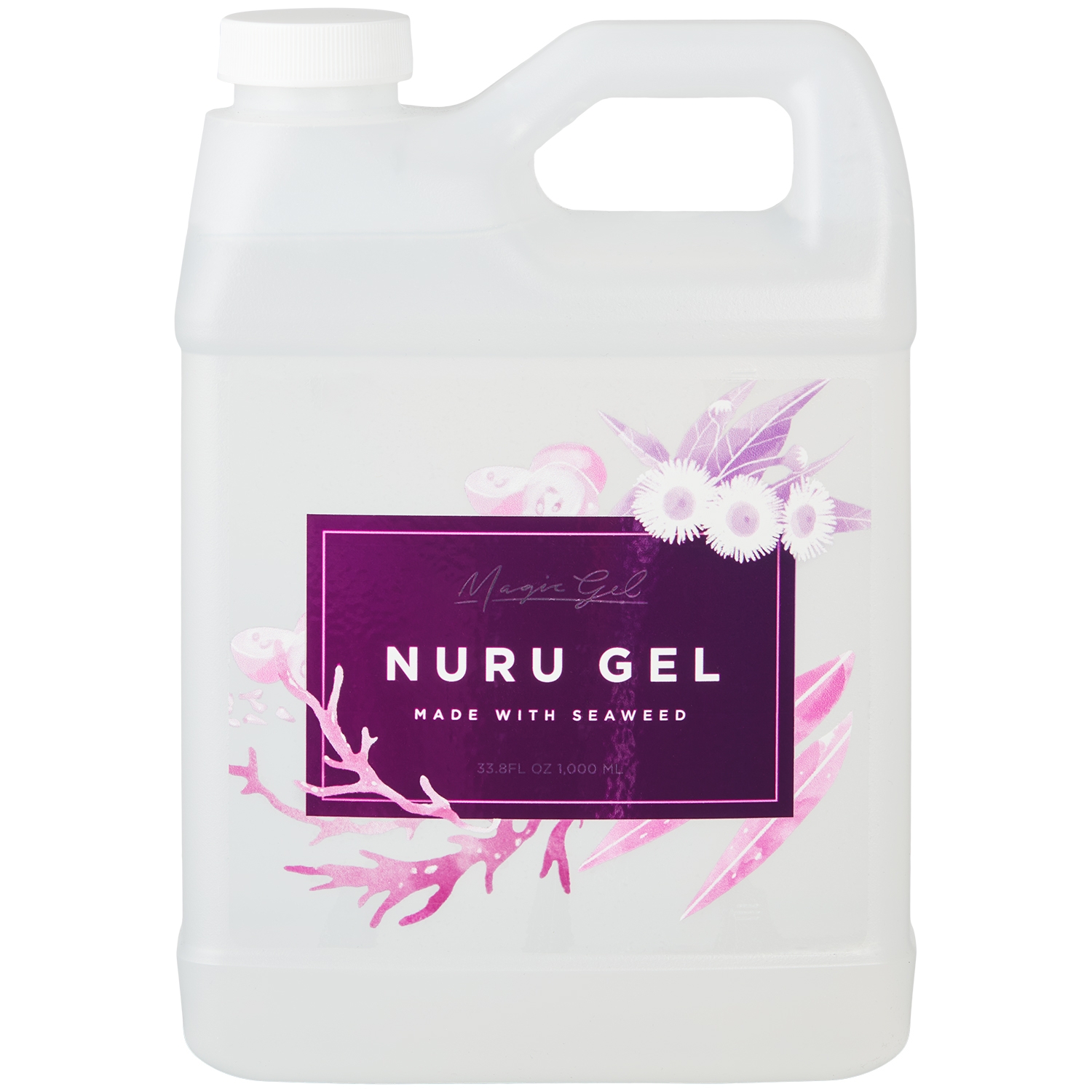 Magic Gel Moist Nuru Gel Til Krops Massage 1000 Ml - Clear