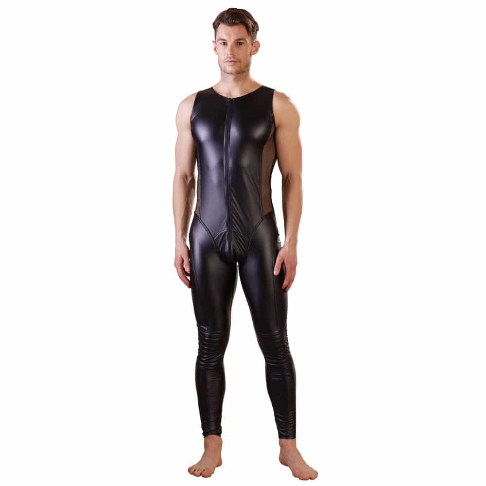 Nek Sort Jumpsuit Til Mænd - S