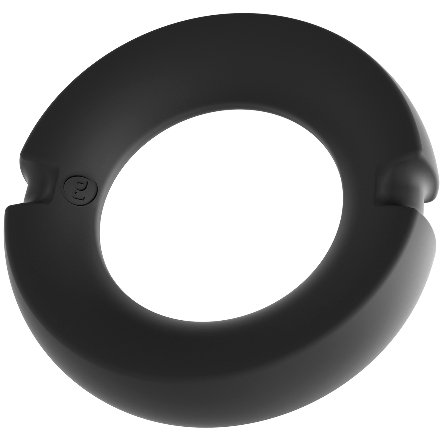 Doc Johnson Kink Silikone-overtrukket Metal Penisring - Black - M