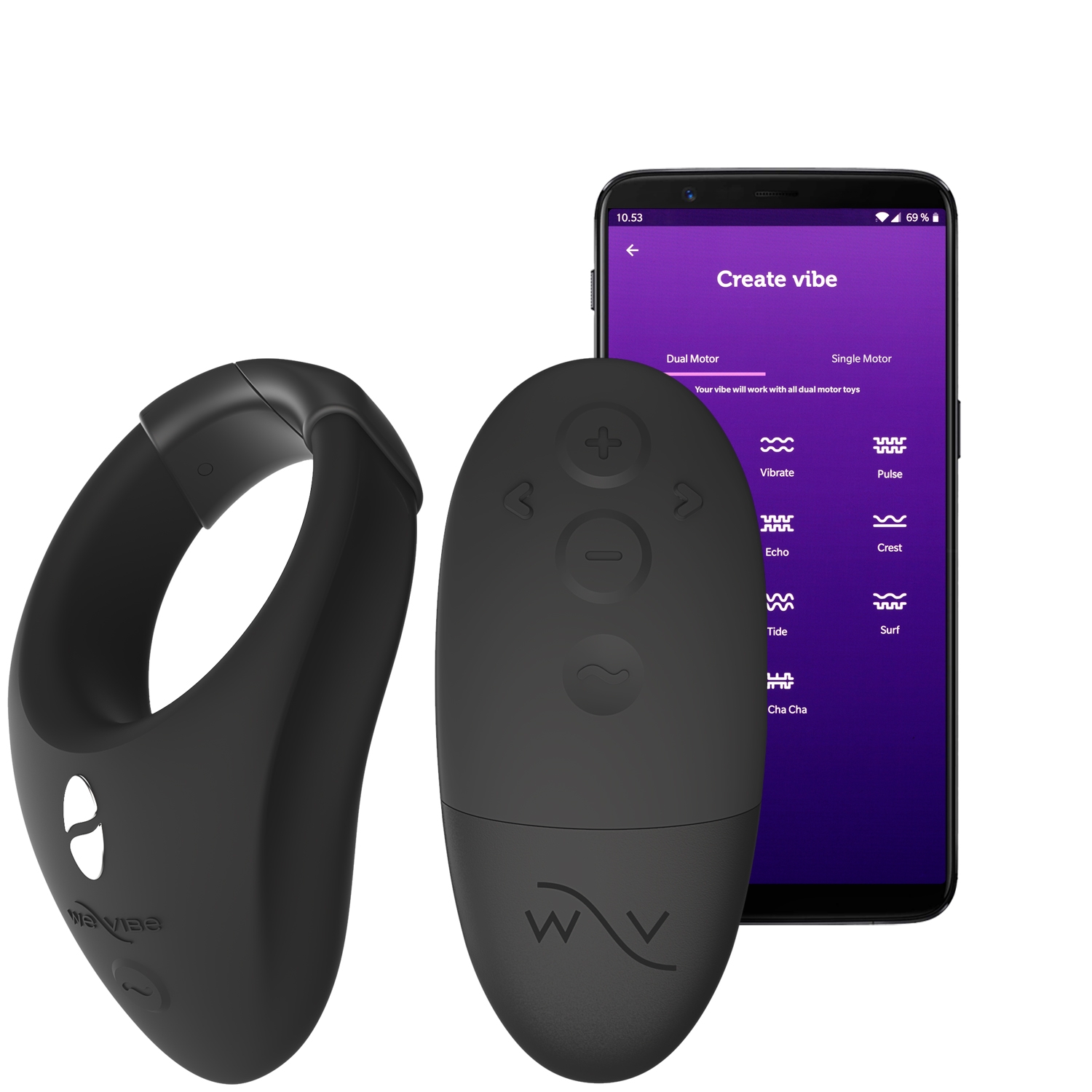 We-vibe Bond Vibrerende Penisring Med Fjernbetjening Og App - Sort