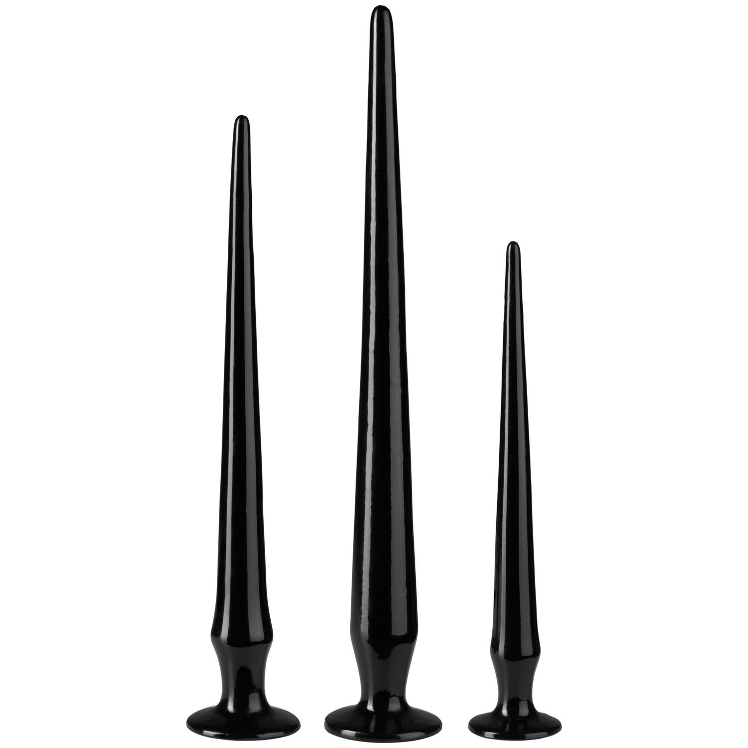 Hosed Slim Tapered Anal Hose Sæt - Black
