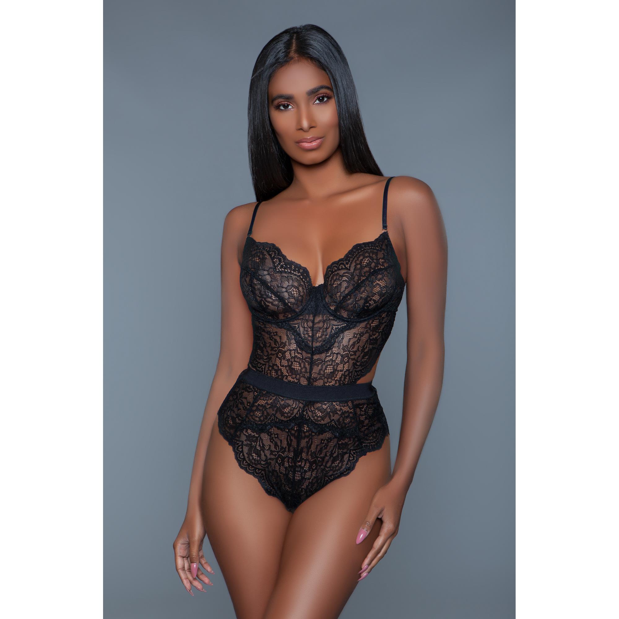 Bewicked Bettany Bodysuit Black L