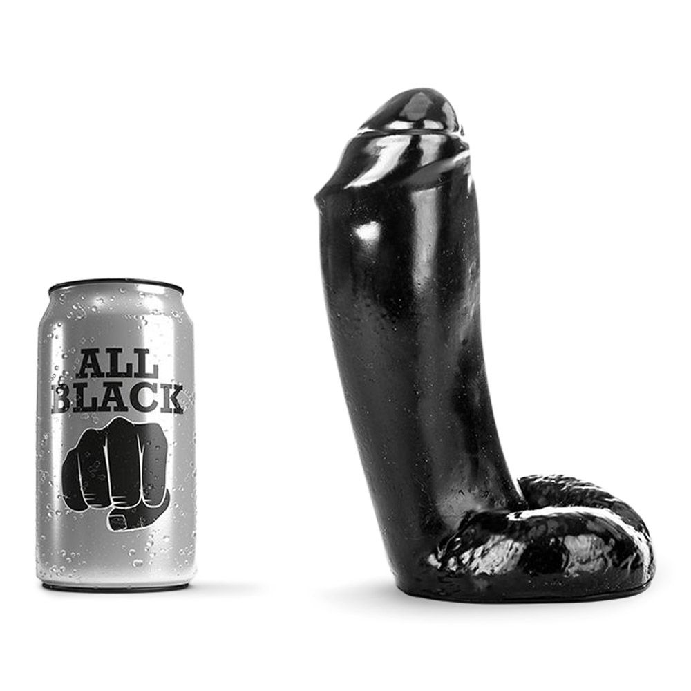 All Black 46  -  Tyk Realistisk Dildo