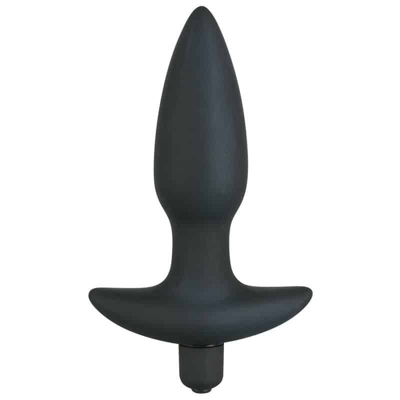 Black Velvets Buttplug Med Vibrator Medium