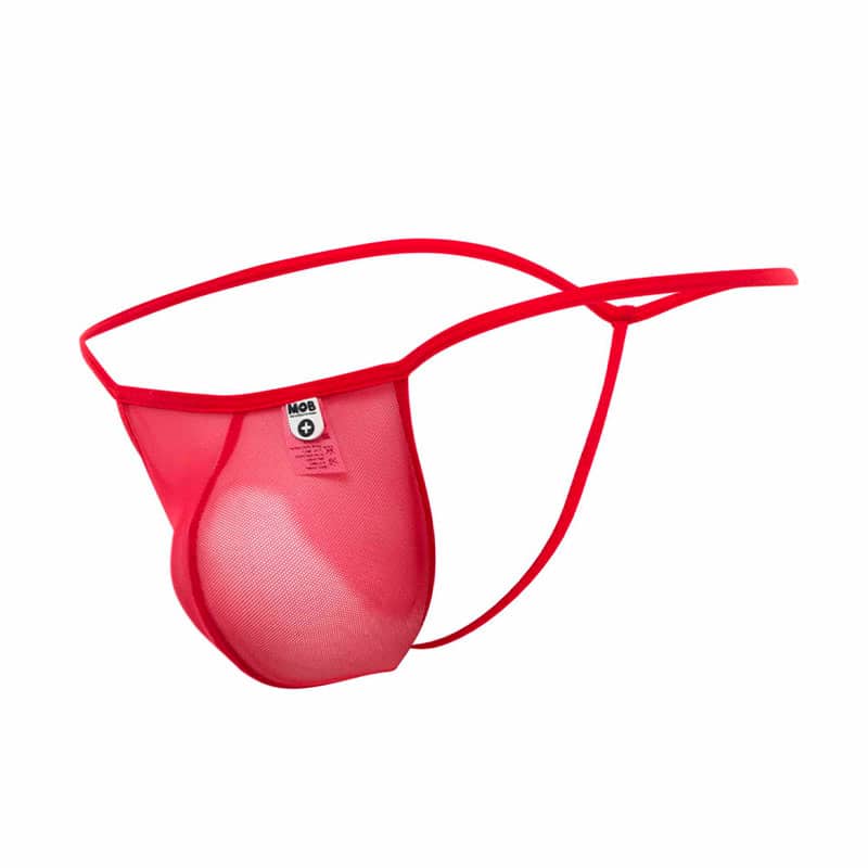 Mob Eroticwear Jon G-streng - Lxl - Rød