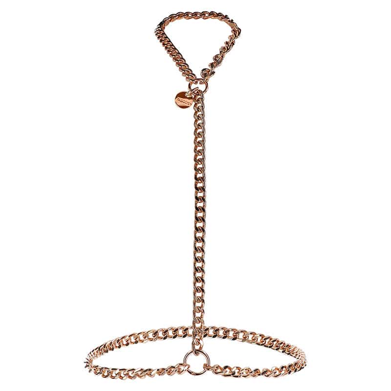 Taboom Dona Statement Harness Kæde Guld - Lxl