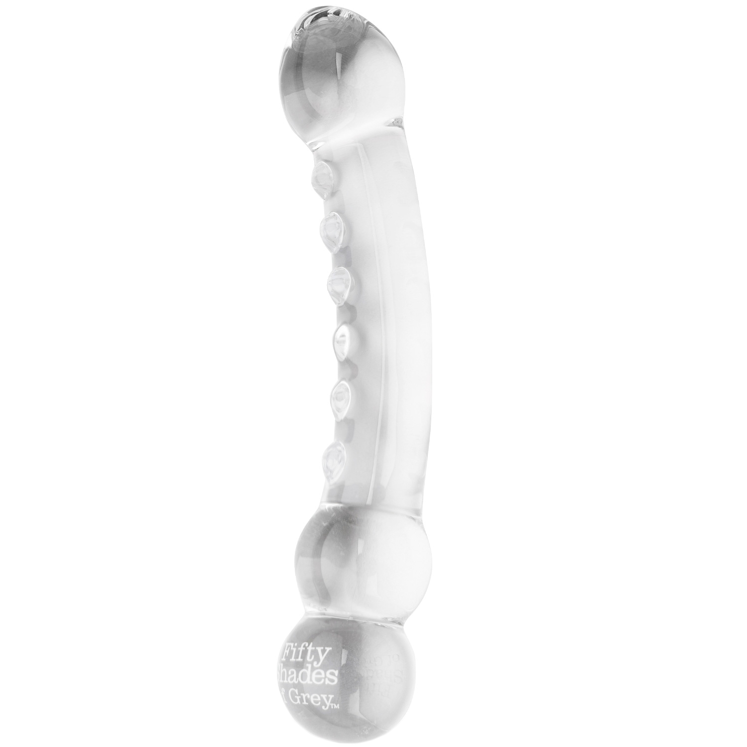 Fifty Shades Of Grey Glas Massage Dildo - Clear