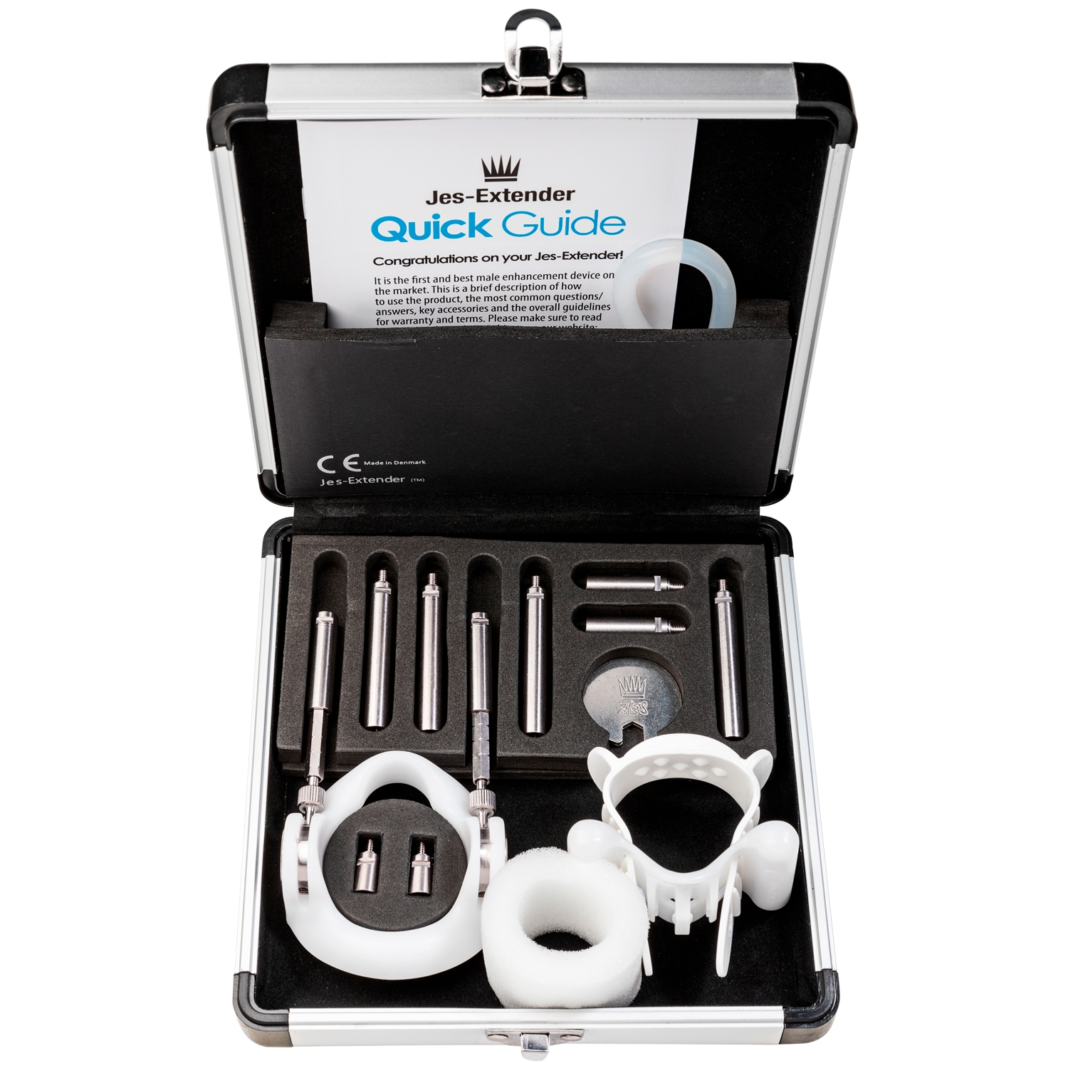 Jes Extender Titanium Penisforlænger - Sølv Tilbud!