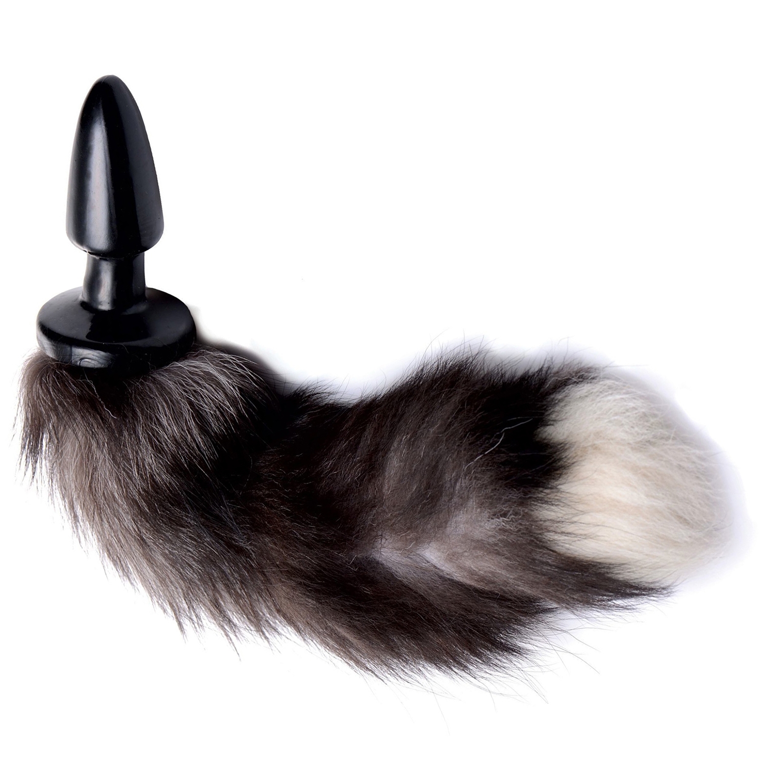 Tailz Grey Fox Tail Anal Plug - Sort