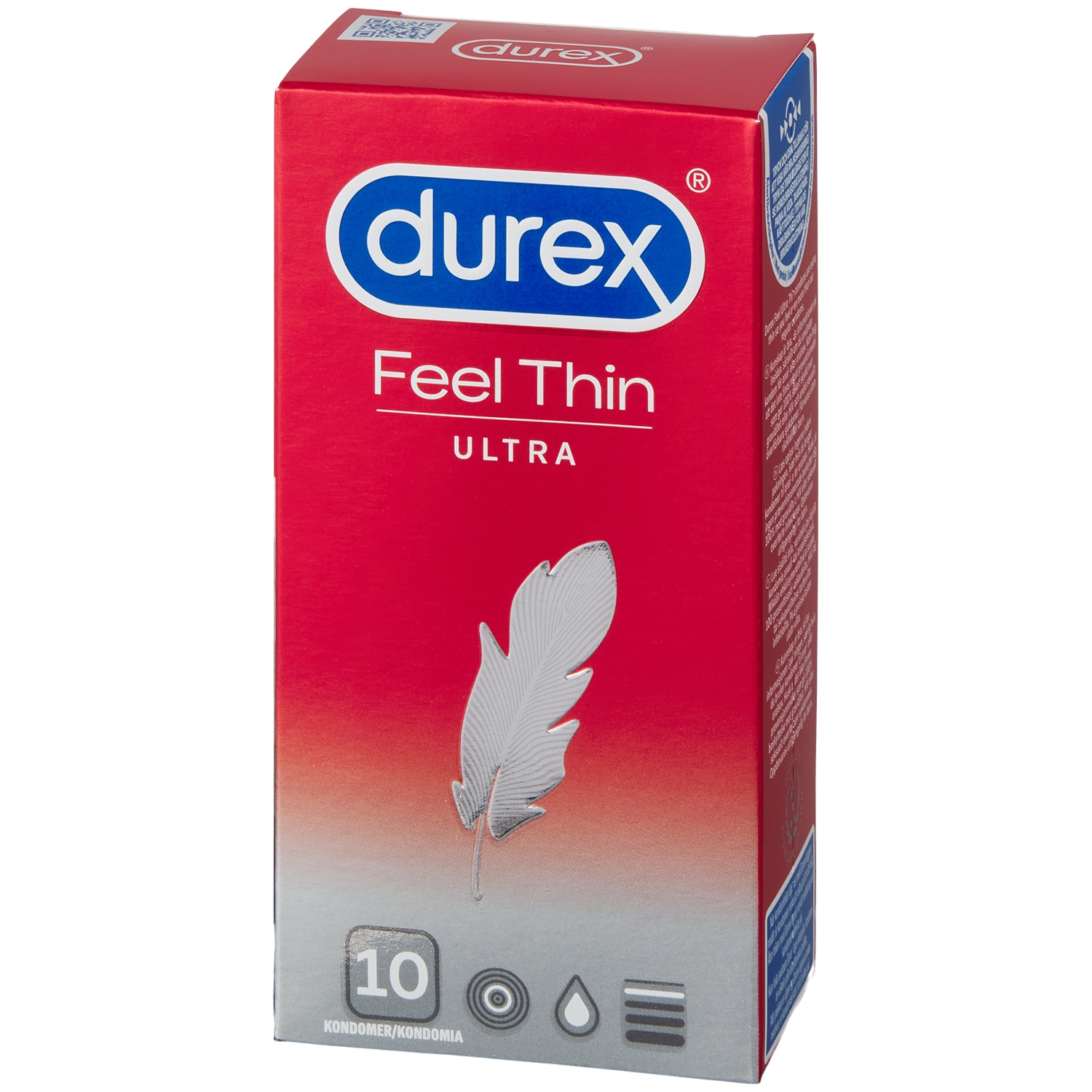 Durex Feel Ultra Thin Tynde Kondomer 10 Stk - Klar