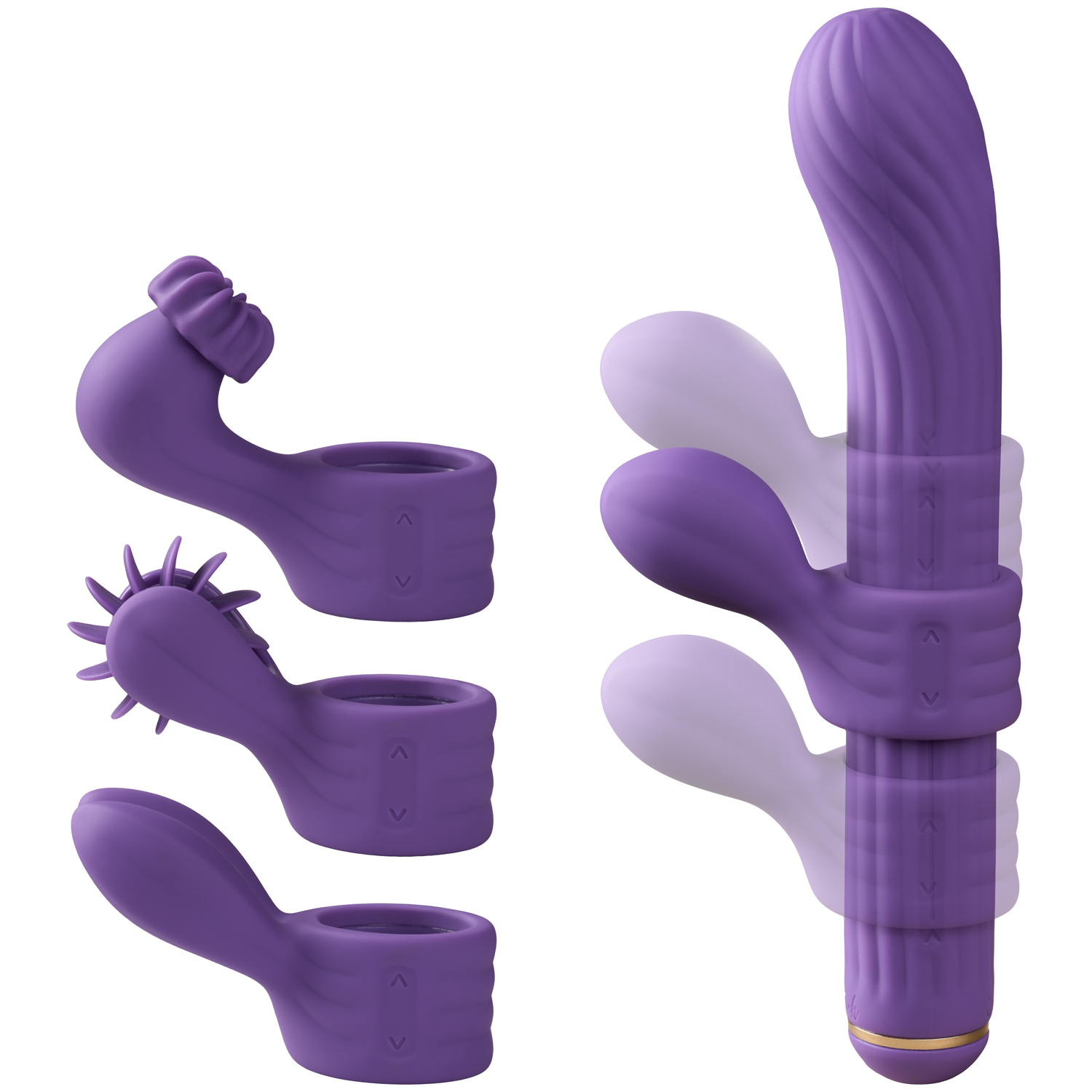 Otouch Magic Stick S1 Plus Vibrator Med Tilbehør - Lilla