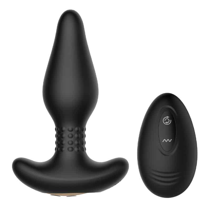 Pleaser Carl Buttplug med Vibrator - Sort Anal Sexlegetøj