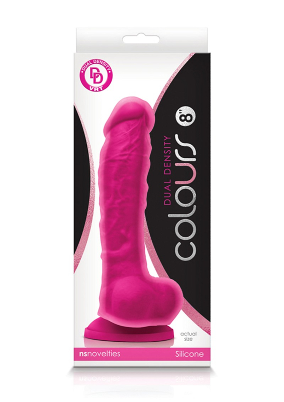 Dual Density-pink Dildo Med Sugekop