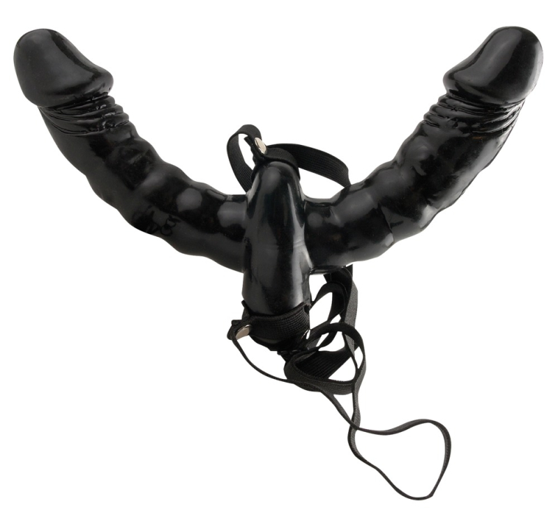 Fetish Fantasy Double Delight Strap-on Med Vibrator